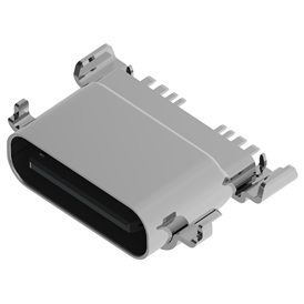 XB - atcf - 08 - 002 type C 8P femelle étanche coque extensible quatre pieds gaine l = 7.65mm, SMT non exposé, version rechargeable